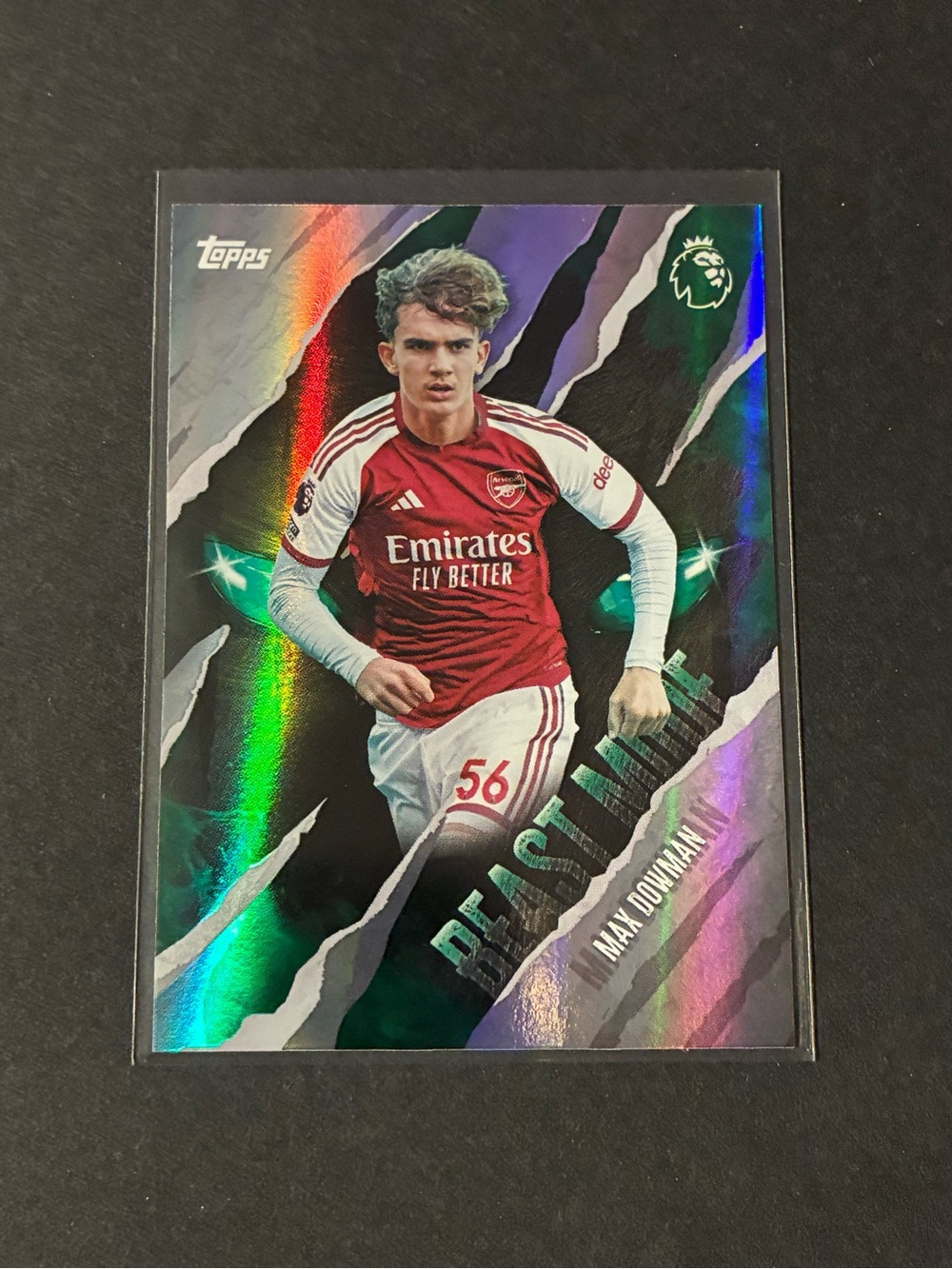 Max Dowman Arsenal 2026/27 Topps Premier League Beast Mode Card